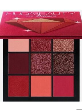 HUDA BEAUTY Ruby-Tone Eyeshadow Palette - Red, Coral, Pink, Burgundy